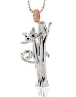 Collana La Gatta Gioielli Donna Gatta Timida in Argento Zirconia LG02CL - LG02CL